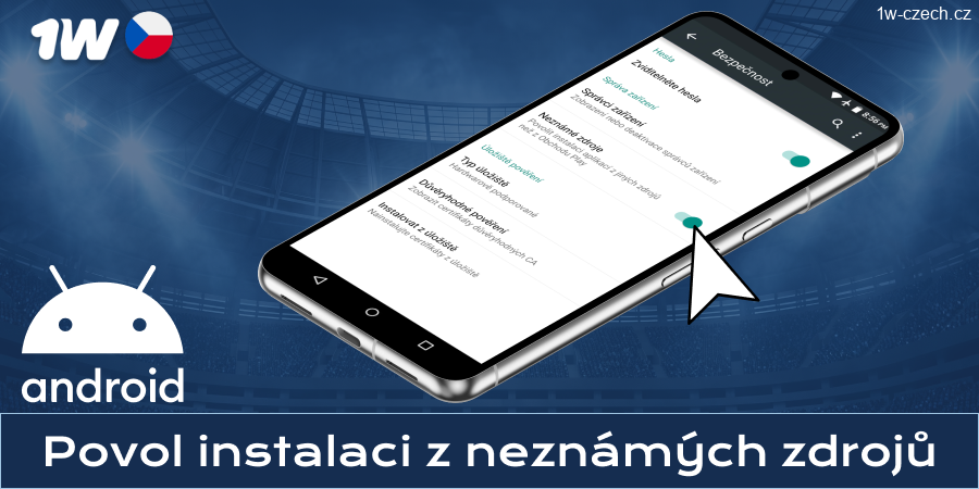 Povolte stažení aplikace 1w Czech Republic pro Android