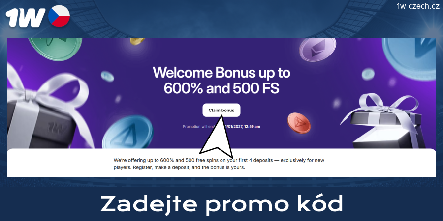 Zadejte promo kód u 1w Czech Republic