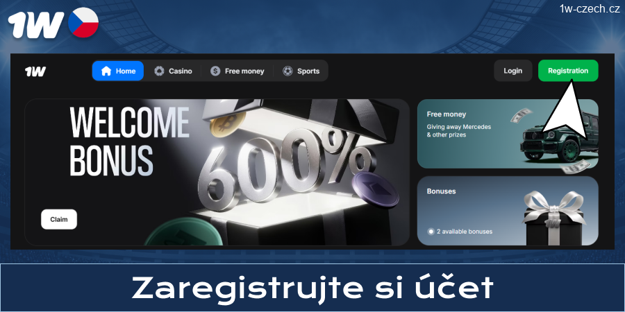 Registrace u 1w Czech Republic