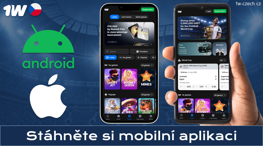 Stáhněte si oficiální aplikaci 1w Czech Republic