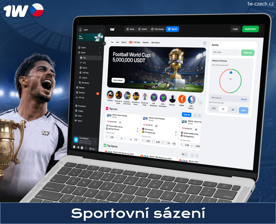 Sázková kancelář 1w Czech Republic pro české sázkaře